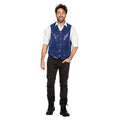 Showstopper Pailletten Gilet Blauw Man