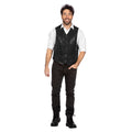 Schwarze Paillettenweste Showstopper Herren