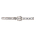 Glitter Riem Met Steentjes Zilver