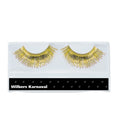 Festliche Goldene Wimpern Glanz