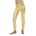 Legging Métallique Or Fille