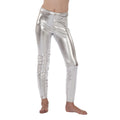 Legging Metallic Zilver Meisje