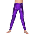 Legging De Danse Violet Profond Métallique Fille
