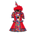 Rode Giechel Clown Jurk Meisje