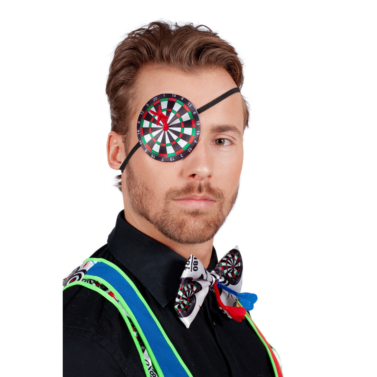 Op deze afbeelding zie je een Accessoires, van het merk Wilbers. Ooglapje Bulls Eye Darts