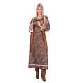 Maxi Jurk Paisly Hot Flower Power Vrouw