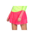 Jupe À Volants Néon Rose Disco Femme