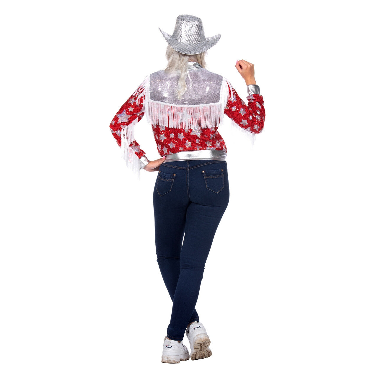 Op deze afbeelding zie je een Kostuums, van het merk Wilbers. Glam Star Of The Western Show Jas Vrouw