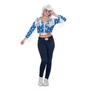 Op deze afbeelding zie je een Kostuums, van het merk Wilbers. Western Rodeo Star Sandy Vrouw