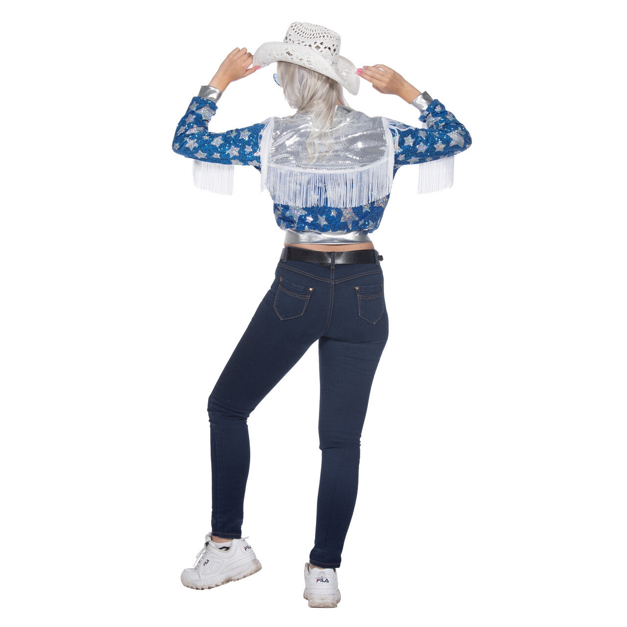 Op deze afbeelding zie je een Kostuums, van het merk Wilbers. Western Rodeo Star Sandy Vrouw