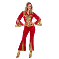 Moeder Mia Glitter Disco Vrouw Kostuum
