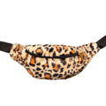 Flauschige Panther-Gürteltasche