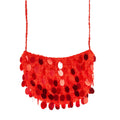 Sac À Main À Sequins Rouge Élégance