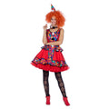 Rode Giechel Clown Dames Jurk Vrouw