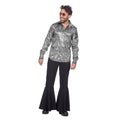 Zilveren Party Blouse Dolle Disco Man