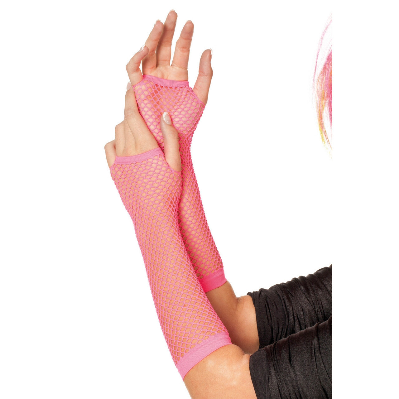 Op deze afbeelding zie je een Accessoires, van het merk Wilbers. Vingerloze Handschoenen Visnet Roze