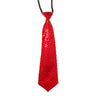 Cravate À Paillettes Rouge