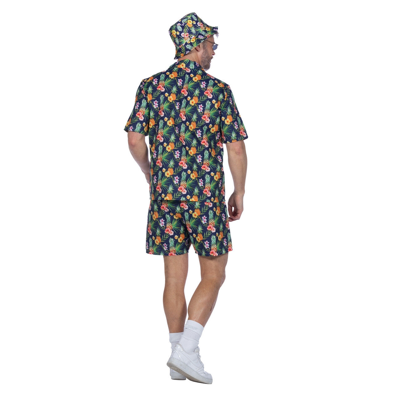 Op deze afbeelding zie je een Kostuums, van het merk Wilbers. Tropisch Festival Hawaii Anananananas Man Kostuum
