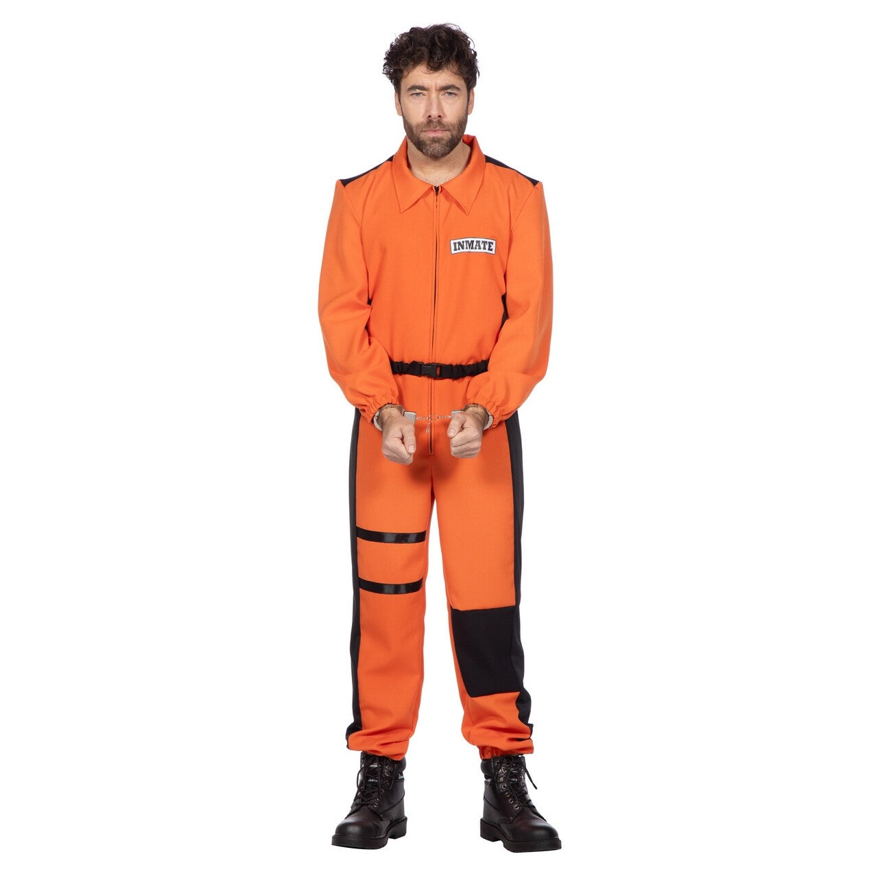 Op deze afbeelding zie je een Kostuums, van het merk Wilbers. De Inzittende Oranje Overall Man Kostuum