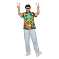 Party Shirt Hippie Peace & Blumen Herren