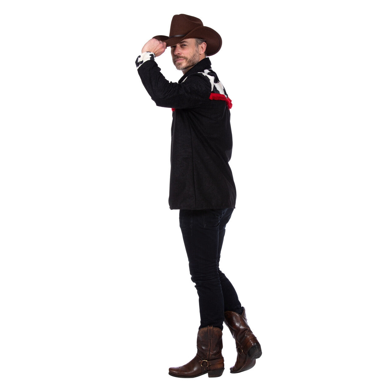 Op deze afbeelding zie je een Kostuums, van het merk Wilbers. Western Blouse Koe Man