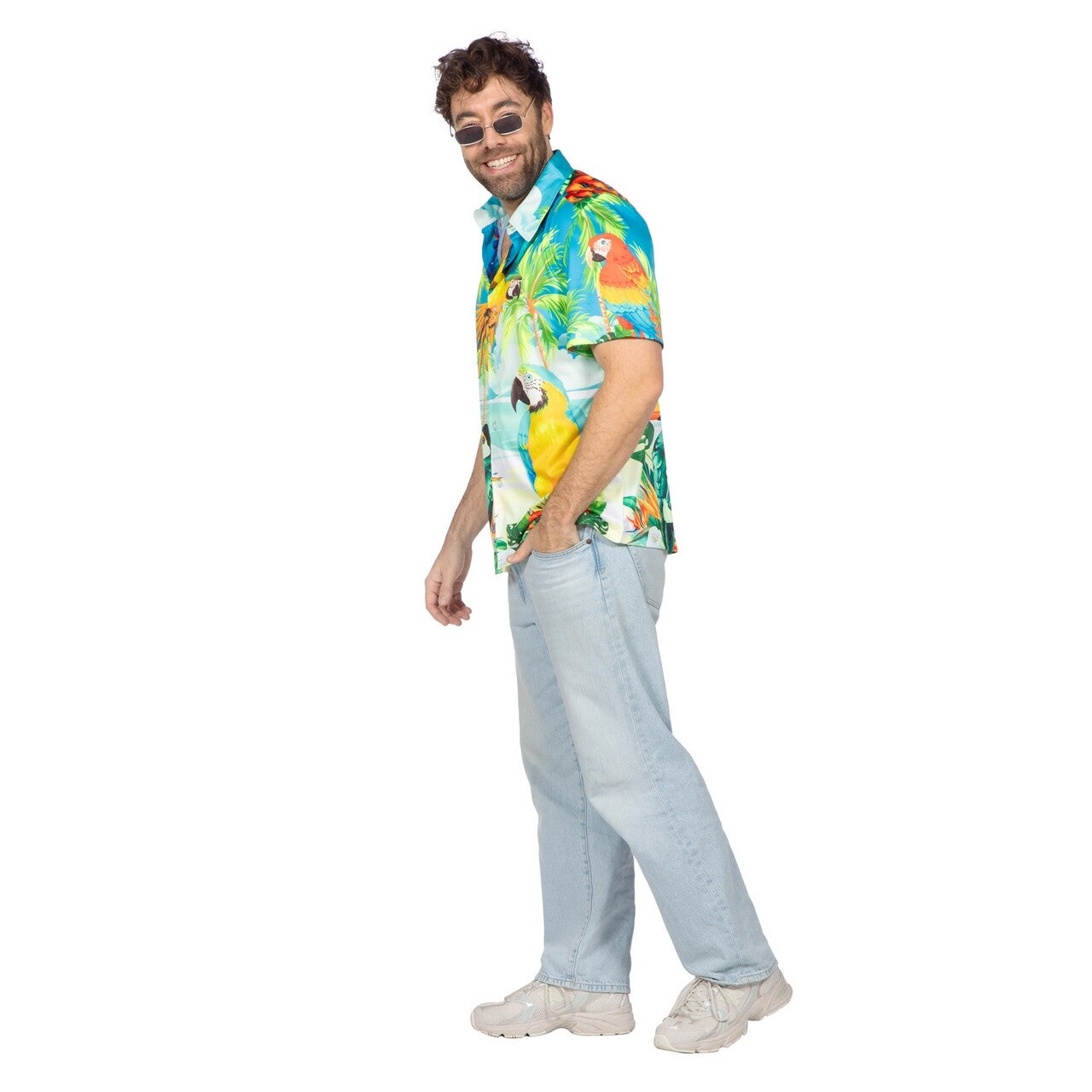 Op deze afbeelding zie je een Kostuums, van het merk Wilbers. Ultimate Beach Party Shirt Man Kostuum