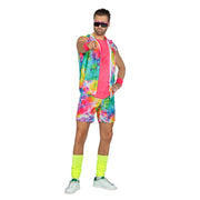 Op deze afbeelding zie je een Kostuums, van het merk Wilbers. Fit Boy Miami Ken Jaren 90 Man Kostuum