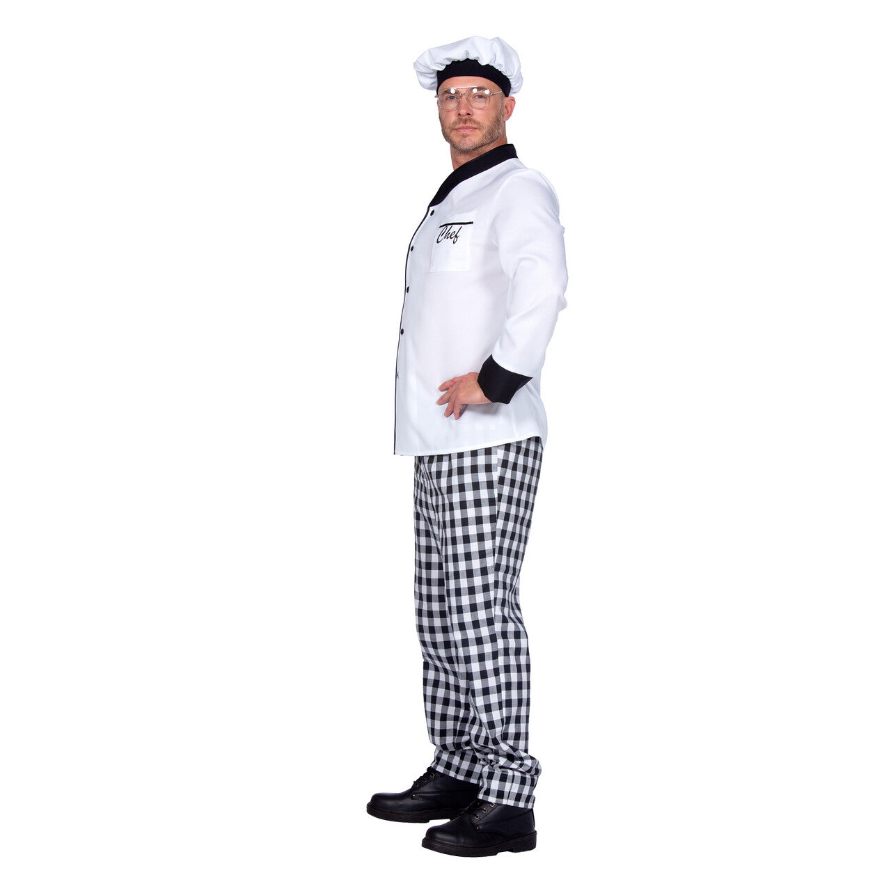 Op deze afbeelding zie je een Kostuums, van het merk Wilbers. Top Chef Jopie Kookgraag Man Kostuum