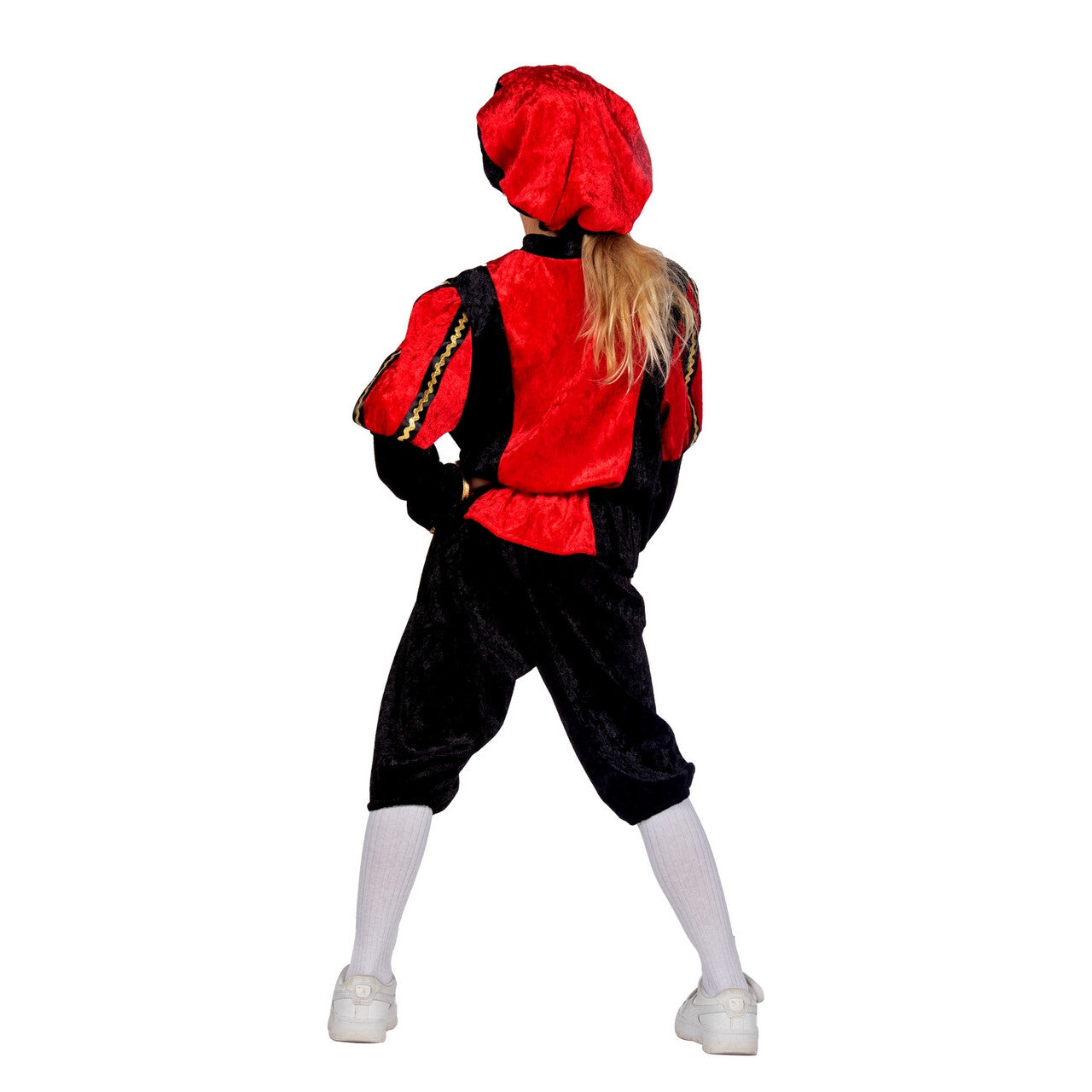 Op deze afbeelding zie je een Kostuums, van het merk Wilbers. Vrolijk Pietje Rood Pietenpak Kind Kind Kostuum