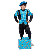 Op deze afbeelding zie je een Kostuums, van het merk Wilbers. Vrolijk Pietje Aqua Pietenpak Kind Kind Kostuum
