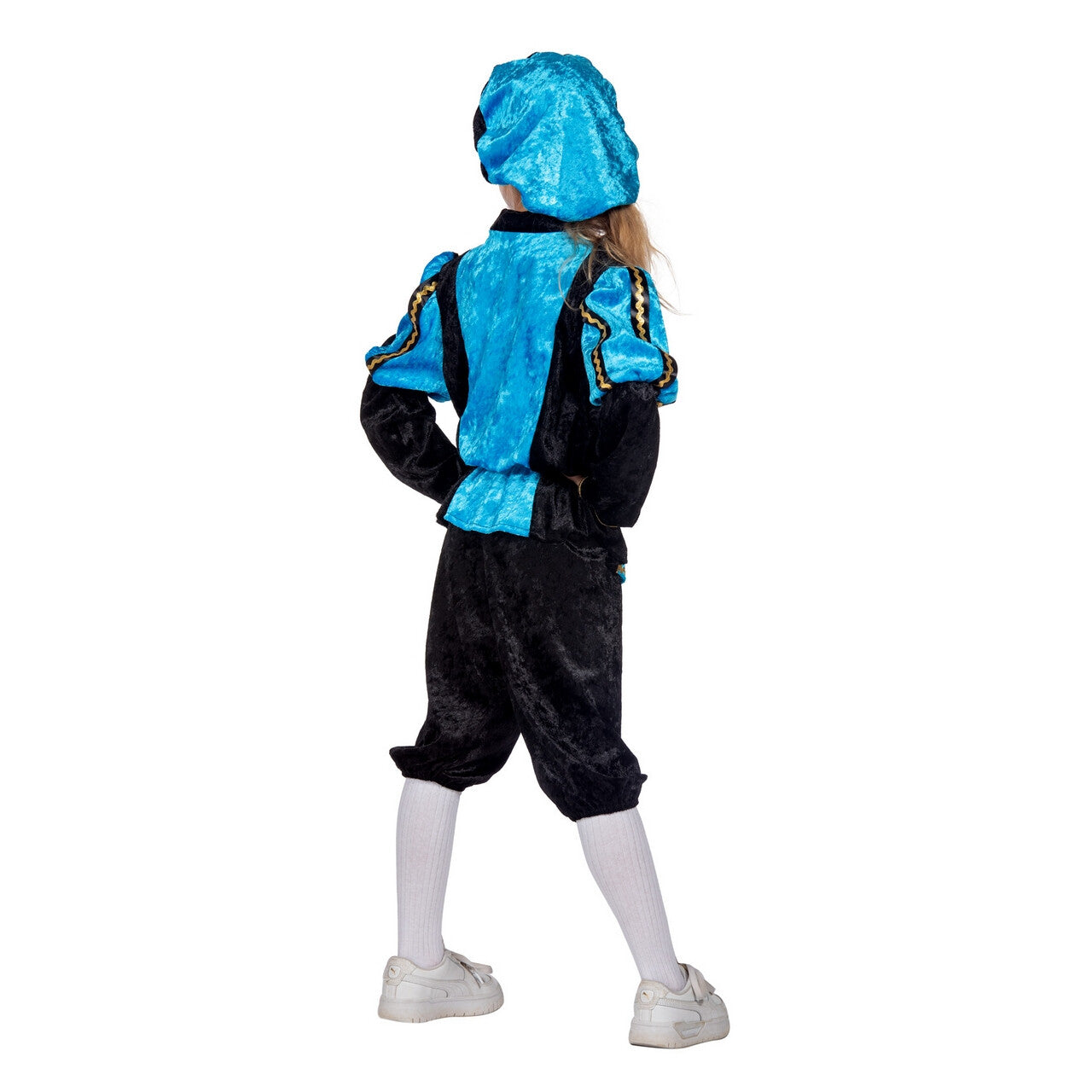 Op deze afbeelding zie je een Kostuums, van het merk Wilbers. Vrolijk Pietje Aqua Pietenpak Kind Kind Kostuum