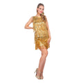 Festival Party Fransen Top Gold Damen
