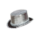 Zylinderhut Silver Shine Mit Paillettenband
