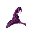 Chapeau De Sorcière En Velours Violet