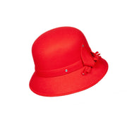 Op deze afbeelding zie je een Accessoires, van het merk Wilbers. Hoed Roaring 20s Wolvilt Rood