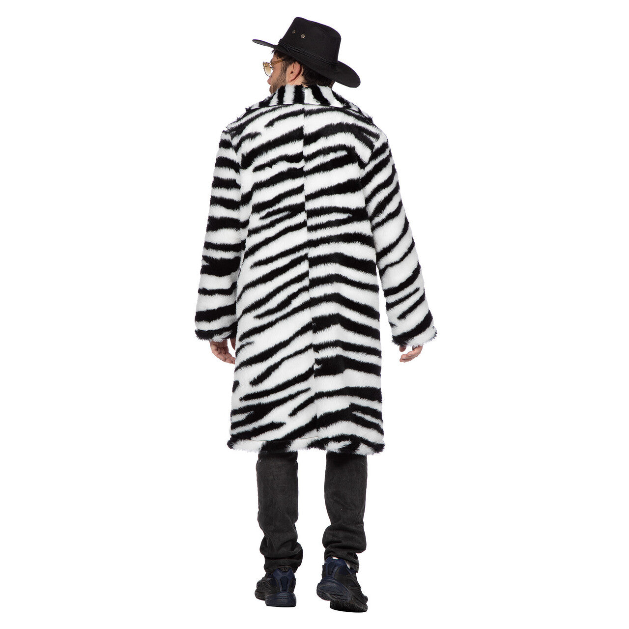 Op deze afbeelding zie je een Kostuums, van het merk Wilbers. In Stripes We Trust Zebra Bontjas Man