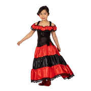 Op deze afbeelding zie je een Kostuums, van het merk Wilbers. Bonita Danseres Ole Meisje Kostuum