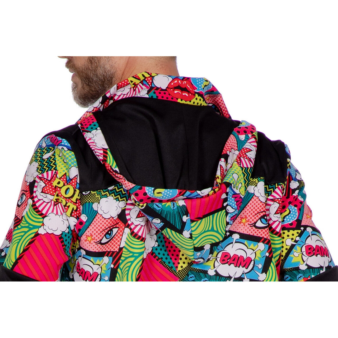 Op deze afbeelding zie je een Kostuums, van het merk Wilbers. Trainingspak Strip Pop Art Kostuum