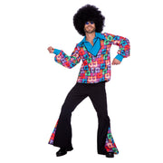 Op deze afbeelding zie je een Kostuums, van het merk Wilbers. Seventies Mr Block Party Man Kostuum